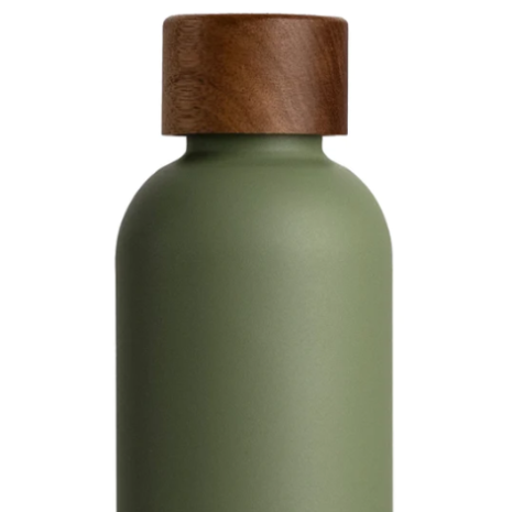 Olivgrüne Thermoflasche